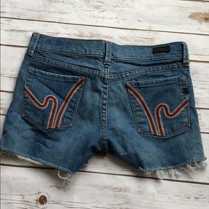 Citizen of humanity denim cut off’s